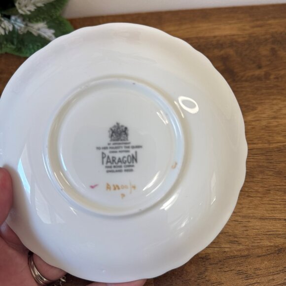 Paragon Pink Cabbage Rose Teacup and Saucer A8004 Royal Warrant‎ Bone China - Picture 6 of 6